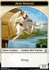 Aven Initiate // Snake Token [Amonkhet]
