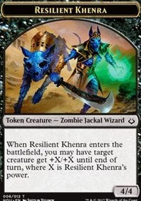 Resilient Khenra // Cat Double-sided Token [Hour of Devastation]