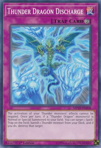Thunder Dragon Discharge [MP19-EN208] Common