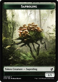 Saproling // Manifest Double-sided Token [Commander 2019]