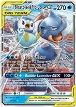 Load image into Gallery viewer, Blastoise &amp; Piplup GX [SM - Cosmic Eclipse]
