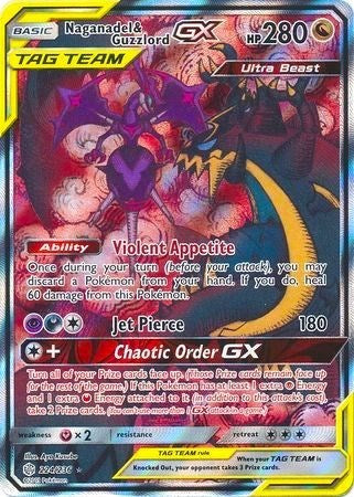 Naganadel & Guzzlord GX (Alternate Art) [SM - Cosmic Eclipse]