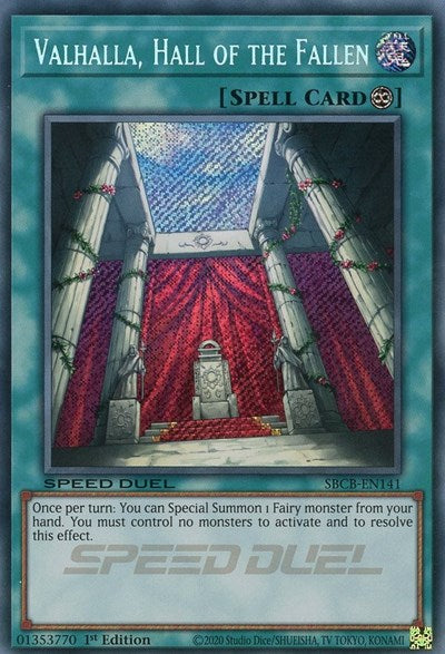 Valhalla, Hall of the Fallen (Secret) [SBCB-EN141] Secret Rare