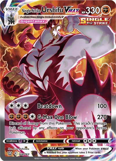 Single Strike Urshifu VMAX (Alternate Art Secret) [SWSH05: Battle Styles]