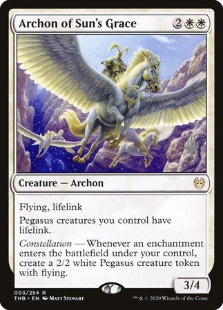 Archon of Sun's Grace [Theros Beyond Death Promos]