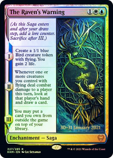 The Raven's Warning  [Kaldheim Prerelease Promos]