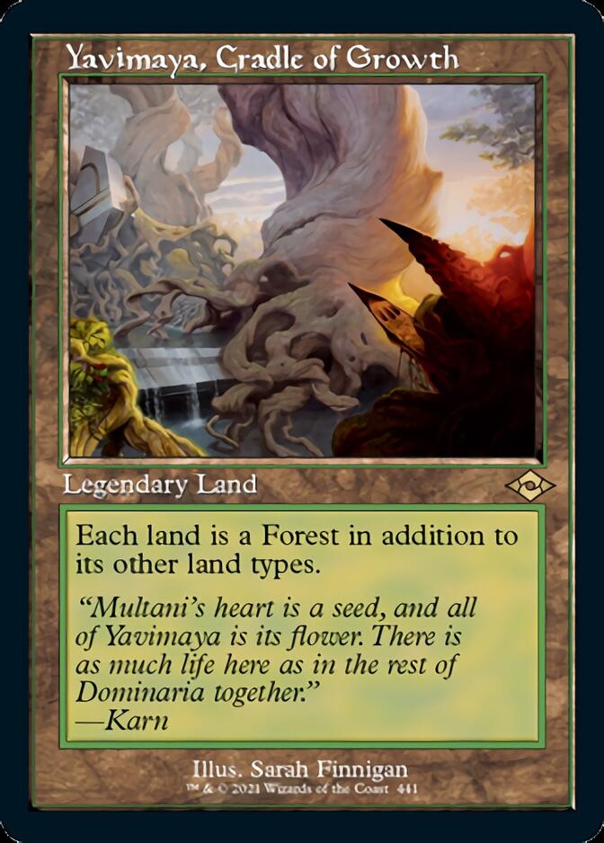 Yavimaya, Cradle of Growth (Retro Etched Foil) [Modern Horizons 2]