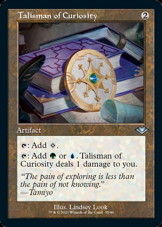 Talisman of Curiosity (Retro Etched Foil) [Modern Horizons 2]