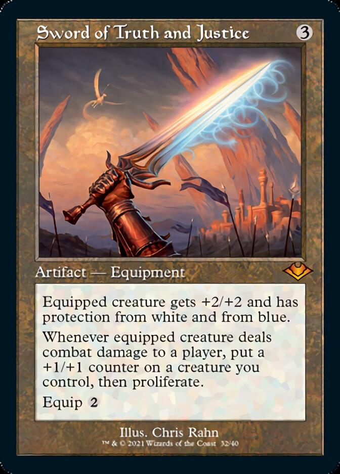 Sword of Truth and Justice (Retro Etched Foil) [Modern Horizons 2]